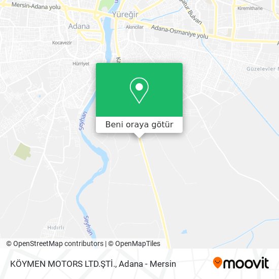 KÖYMEN MOTORS LTD.ŞTİ. harita