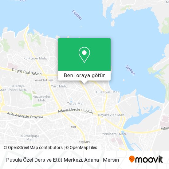 Pusula Özel Ders ve Etüt Merkezi harita