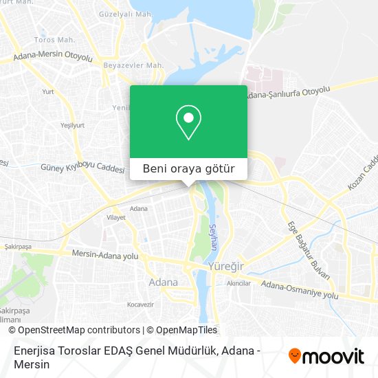 Enerjisa Toroslar EDAŞ Genel Müdürlük harita
