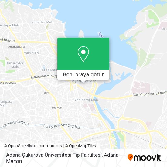 Adana Çukurova Üniversitesi Tıp Fakültesi harita