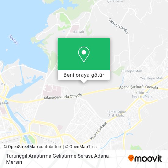 Turunçgil Araştırma Geliştirme Serası harita