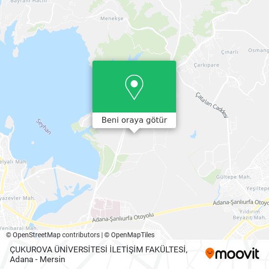 cukurova universitesi iletisim fakultesi yuregir nerede otobus ile nasil gidilir