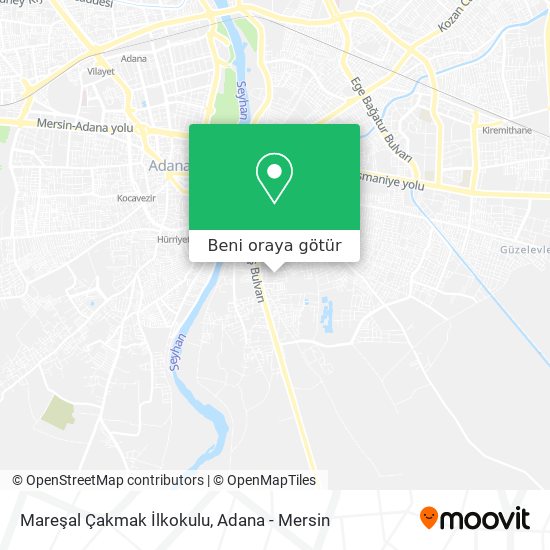 Mareşal Çakmak İlkokulu harita