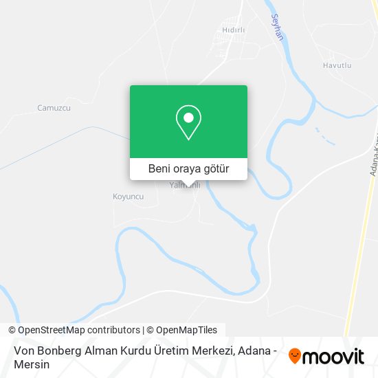 Von Bonberg Alman Kurdu Üretim Merkezi harita