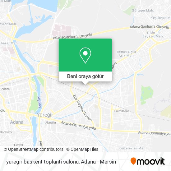 yuregir baskent toplanti salonu harita