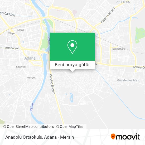 Anadolu Ortaokulu harita