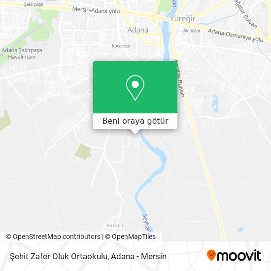 Şehit Zafer Oluk Ortaokulu harita