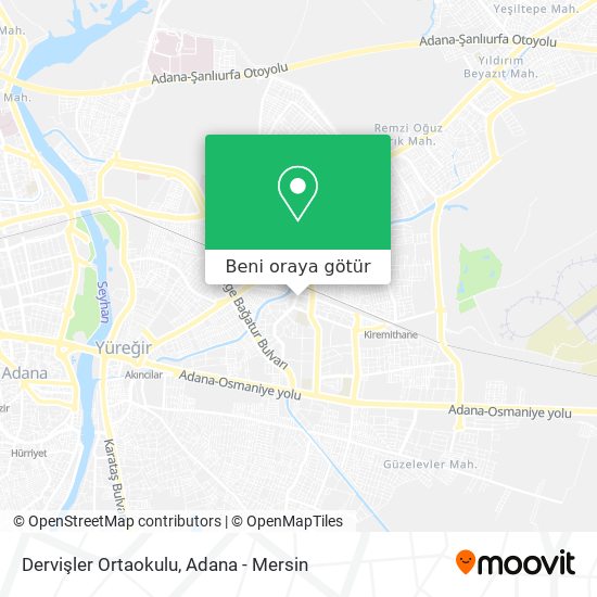 Dervişler Ortaokulu harita