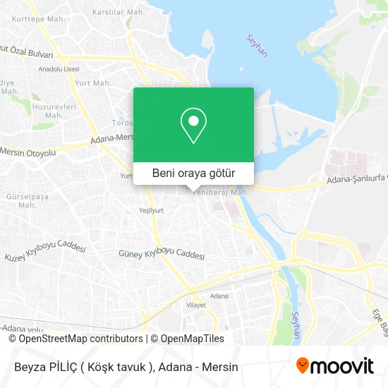 Beyza PİLİÇ ( Köşk tavuk ) harita