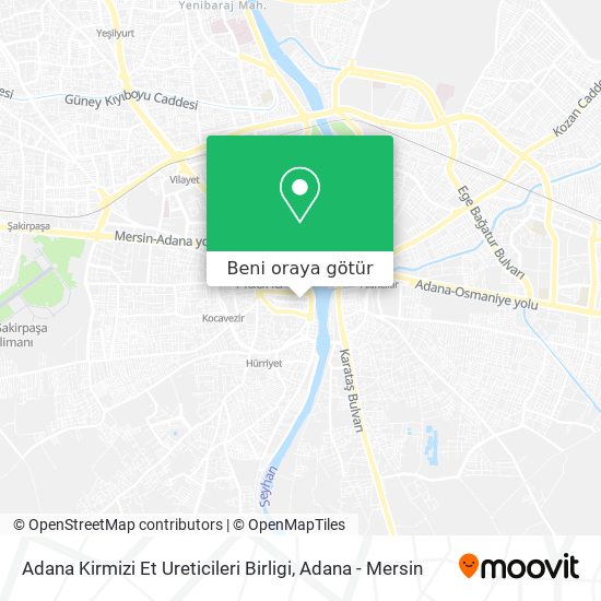 Adana Kirmizi Et Ureticileri Birligi harita