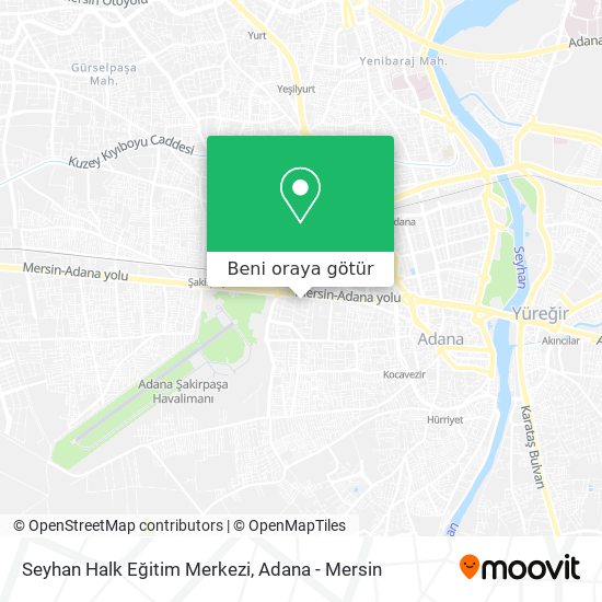 Seyhan Halk Eğitim Merkezi harita