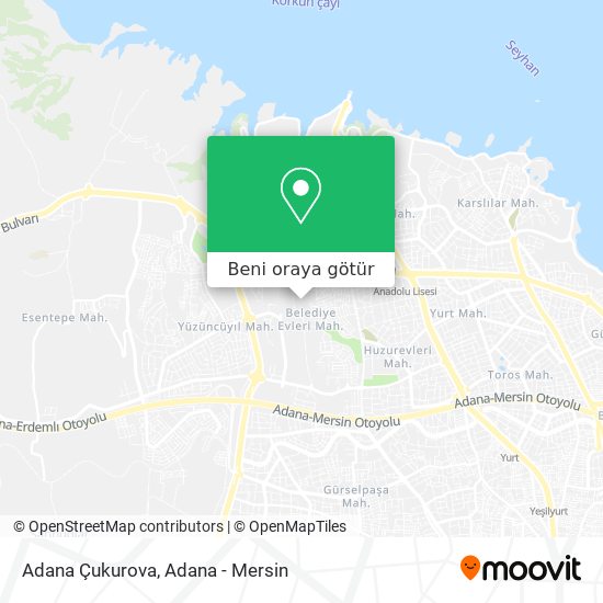 Adana Çukurova harita