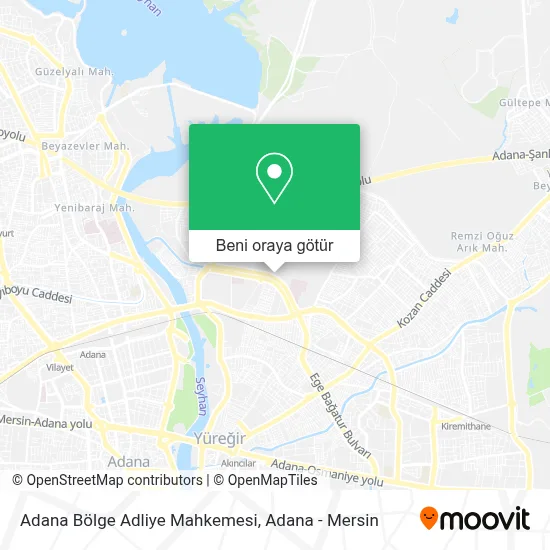 Adana Bölge Adliye Mahkemesi harita