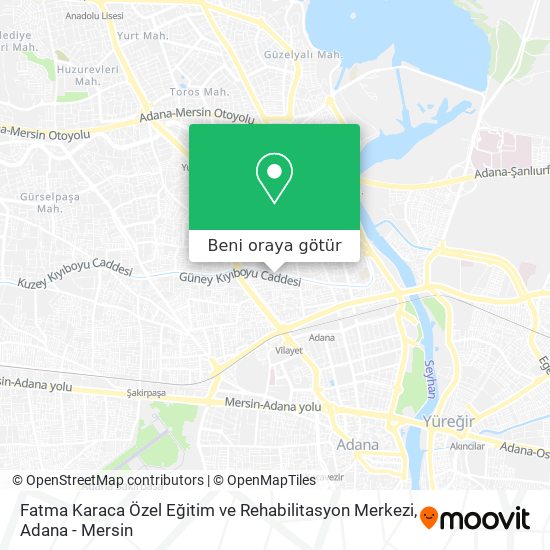 Fatma Karaca Özel Eğitim ve Rehabilitasyon Merkezi harita