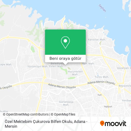 Özel Mektebim Çukurova Bilfen Okulu harita