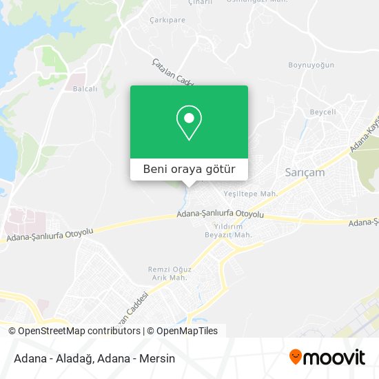 Adana - Aladağ harita