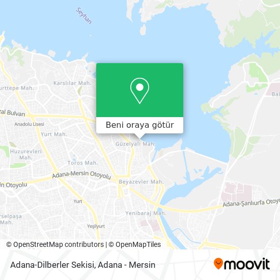 Adana-Dilberler Sekisi harita