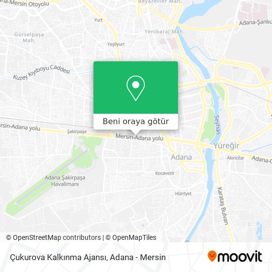Çukurova Kalkınma Ajansı harita