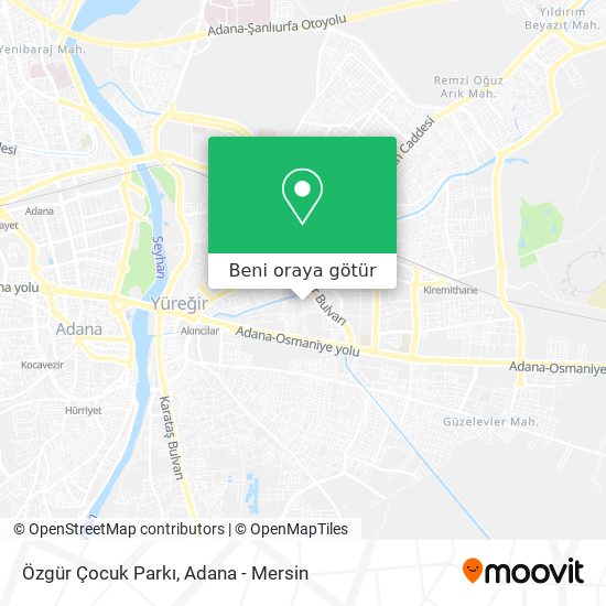 Özgür Çocuk Parkı harita