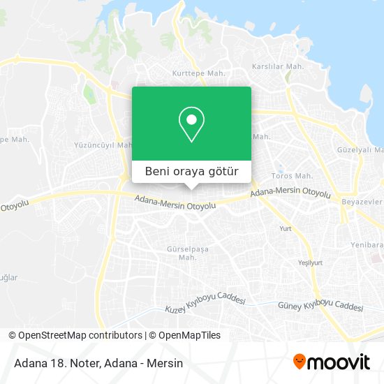 Adana 18. Noter harita