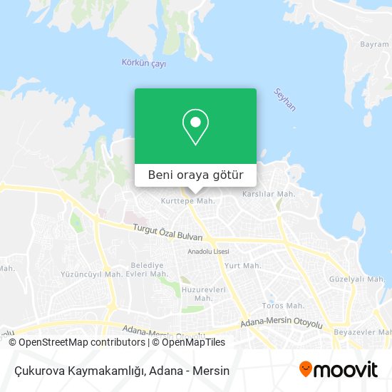 Çukurova Kaymakamlığı harita