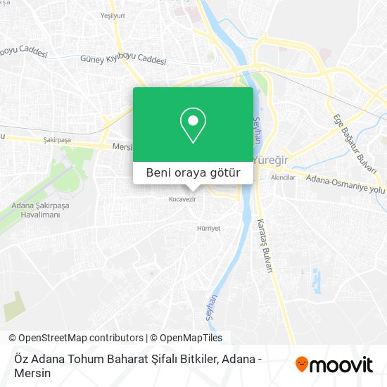Öz Adana Tohum Baharat Şifalı Bitkiler harita