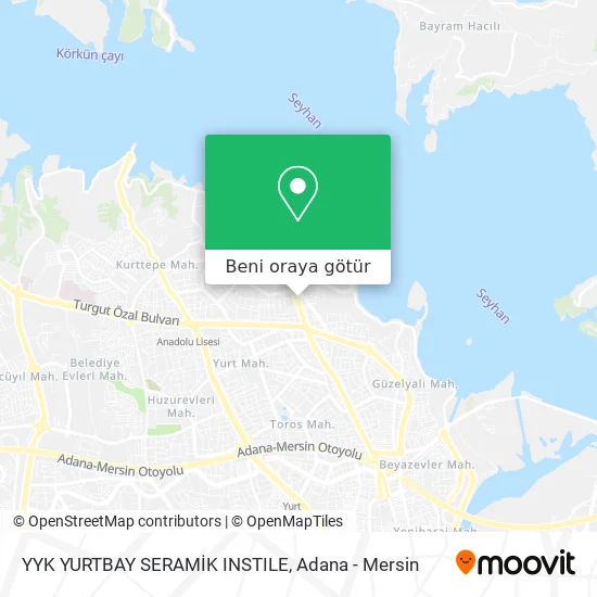 YYK YURTBAY SERAMİK INSTILE harita