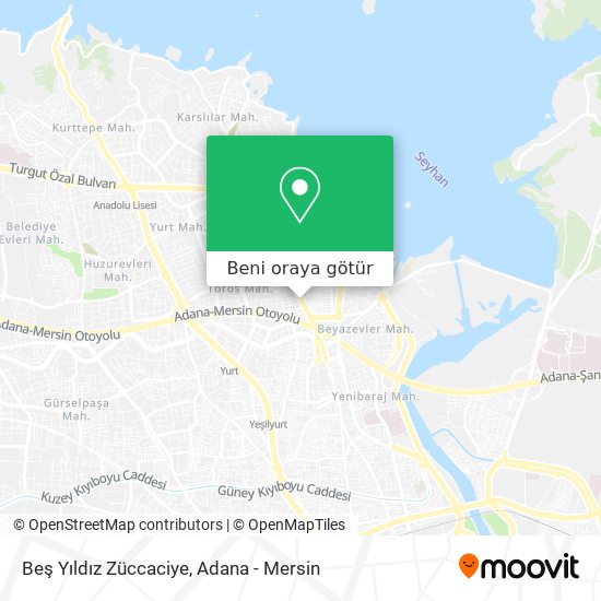 Beş Yıldız Züccaciye harita