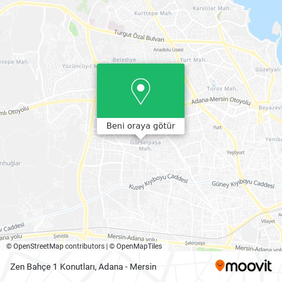 Zen Bahçe 1 Konutları harita