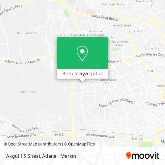 Akgül 15 Sitesi harita