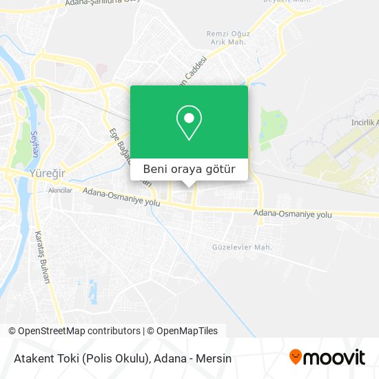 Atakent Toki (Polis Okulu) harita