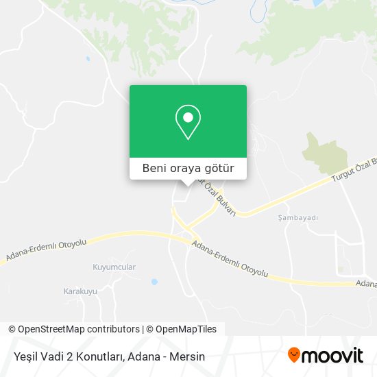 Yeşil Vadi 2 Konutları harita