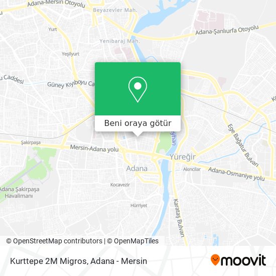Kurttepe 2M Migros harita