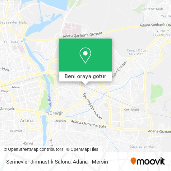 Serinevler Jimnastik Salonu harita