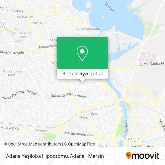 Adana Yeşiloba Hipodromu harita