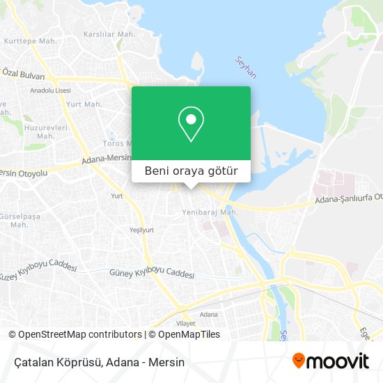 Çatalan Köprüsü harita