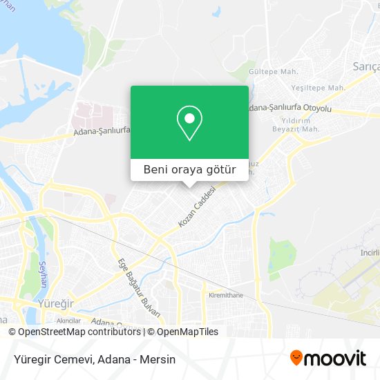 Yüregir Cemevi harita