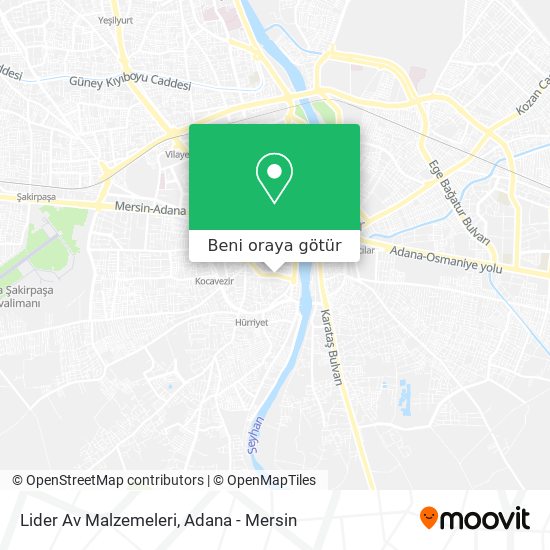 Lider Av Malzemeleri harita