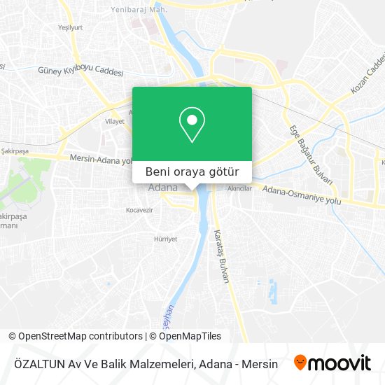 ÖZALTUN Av Ve Balik Malzemeleri harita