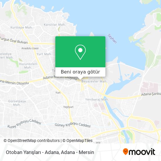 Otoban Yarışları - Adana harita