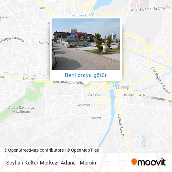 Seyhan Kültür Merkezi harita