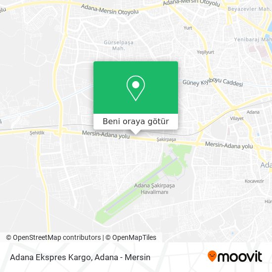 Adana Ekspres Kargo harita