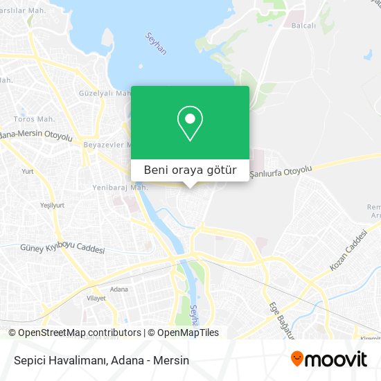 Sepici Havalimanı harita
