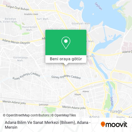 Adana Bilim Ve Sanat Merkezi (Bilsem) harita