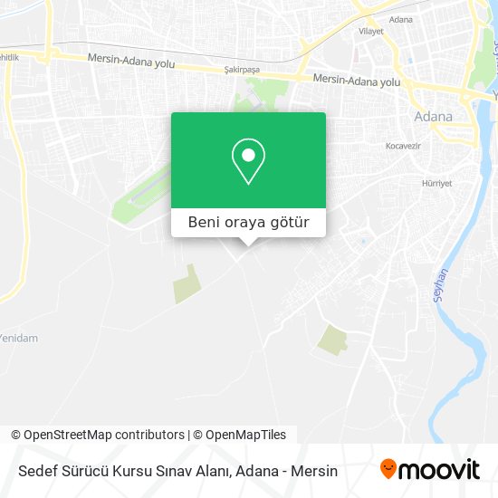 Sedef Sürücü Kursu Sınav Alanı harita
