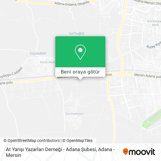 At Yarışı Yazarları Derneği - Adana Şubesi harita