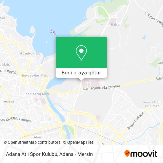Adana Atlı Spor Kulubu harita