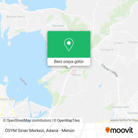 ÖSYM Sınav Merkezi harita