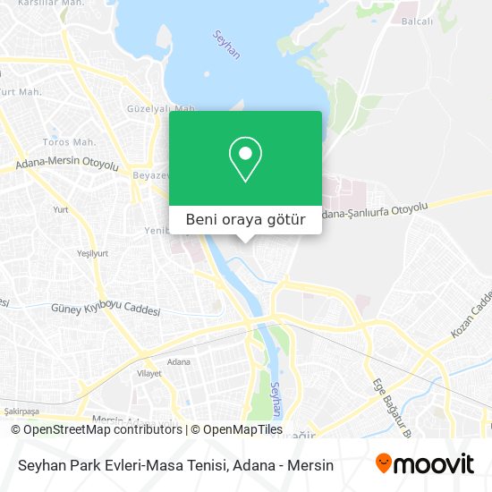 Seyhan Park Evleri-Masa Tenisi harita