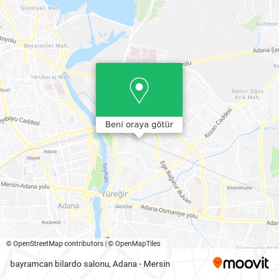 bayramcan bilardo salonu harita